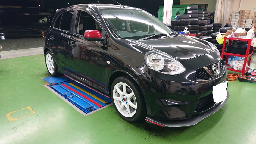 マーチ ニスモにワークエモーションT7R！！｜タイヤ市場花園インター店