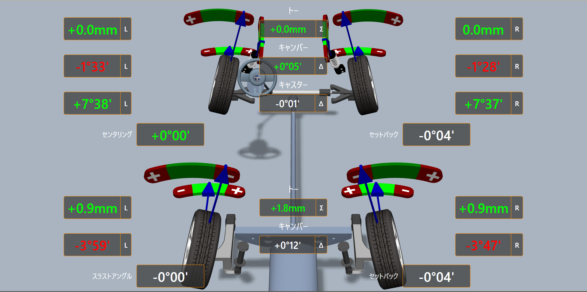 シビックTypeR！アライメント調整！｜タイヤ市場宇都宮西川田店