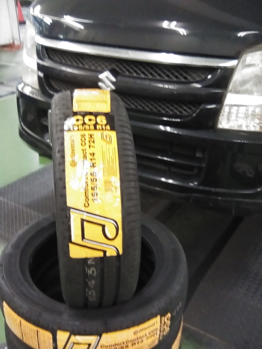 スズキ ワゴンrにｺﾝﾁﾈﾝﾀﾙﾀｲﾔ 165 55r14装着 タイヤ市場伊勢崎宮子店 タイヤ スタッドレス オールシーズンが安いタイヤ専門店