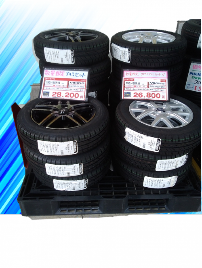 ホイールセットも置いてます٩(ˊωˋ*)و✧｜タイヤ市場前橋駒形店｜タイヤ