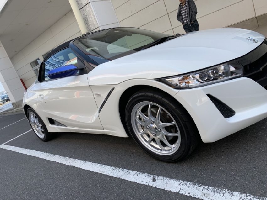 ホンダ S660ホイール交換 エンケイ Pf01 タイヤ市場前橋駒形店 タイヤ スタッドレス オールシーズンが安いタイヤ専門店