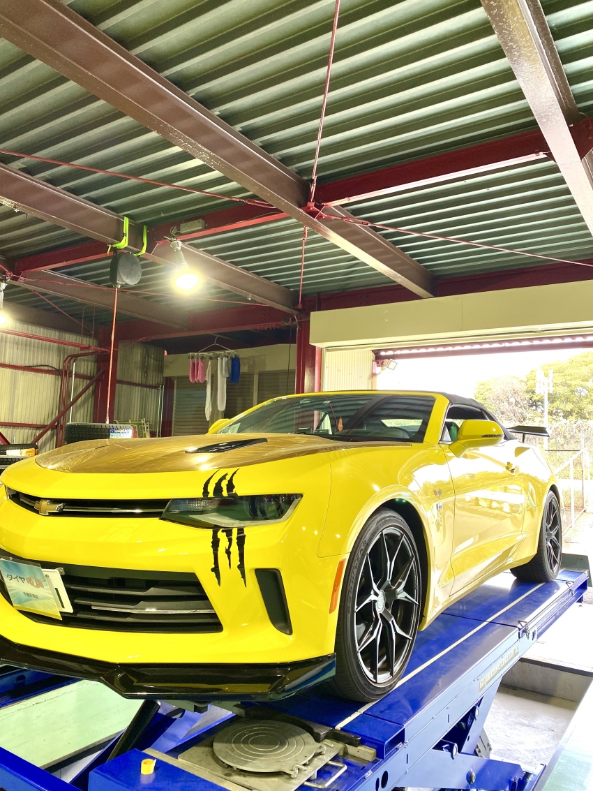 RSカマロ！！タイヤ交換です！！｜タイヤ市場千葉貝塚店｜タイヤ・スタッドレス・オールシーズンが安いタイヤ専門店